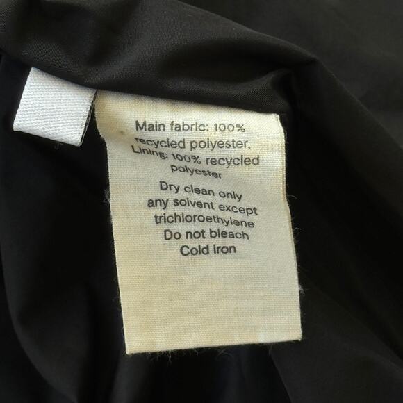 Sleeper Faux Pearl Puffer Cropped Jacket‎ Black Size S/M - Picture 9 of 10